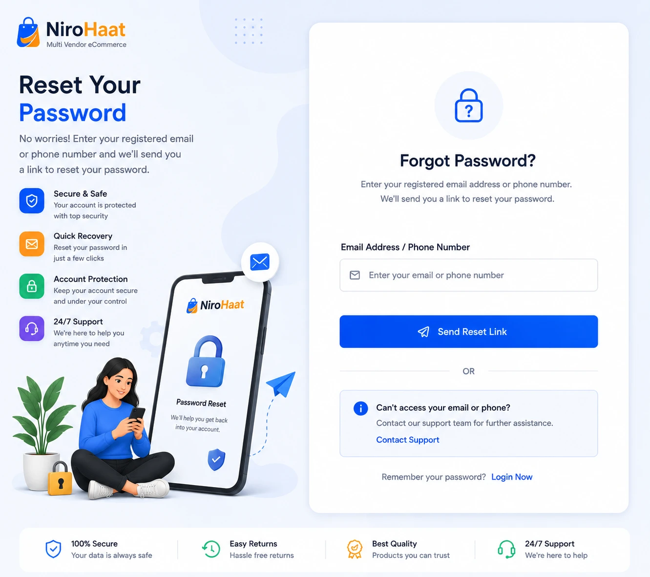 Forgot Password Page Image