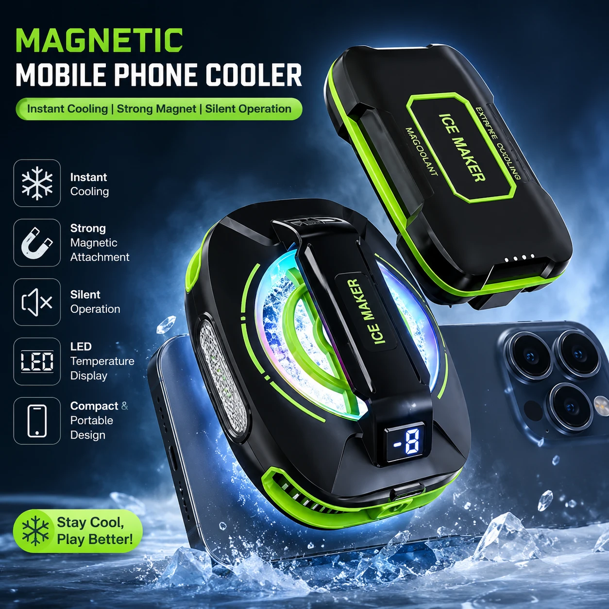 JS85 Magnetic Mobile Phone Cooler (P-3582)